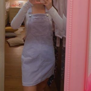 Light purple corduroy jumper/overall dress